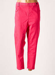 Pantalon drept talie elastică roz TELMAIL femme