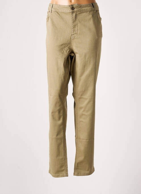 Pantalon slim bej YESTA femeie