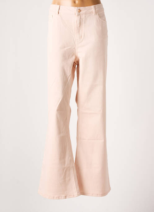 Pantalon evazat croială evazată roz YESTA femme