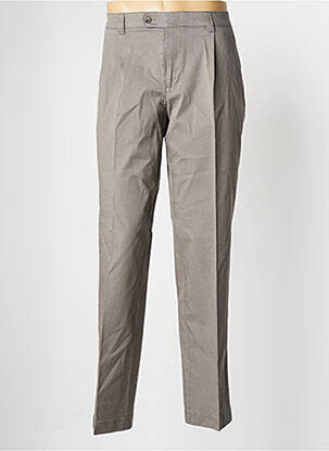 Pantalon chino țesătură poplin mărime normală gri HEMLOCK bărbat