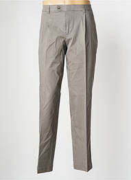 Pantalon chino țesătură poplin mărime normală gri HEMLOCK bărbat
