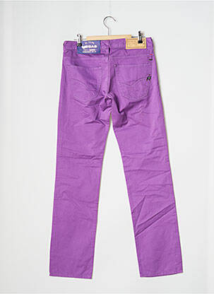 Pantalon drept țesătură poplin mărime normală violet GAS femeie