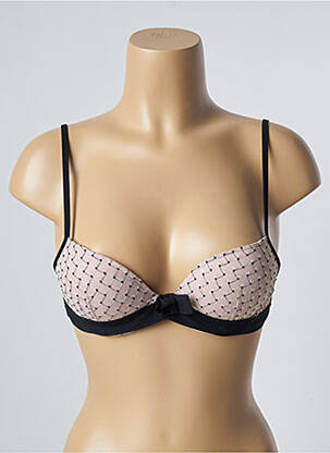 Sutien efect material satinat top sutien push-up roz MARIE JO femeie