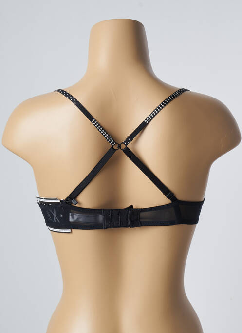 Sutien efect material satinat top sutien modelat negru MARIE JO femme