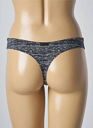 Tanga efect material satinat gri MARIE JO femeie