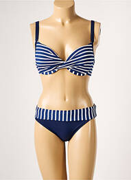 Costum de baie din două piese elasticitate top sutien modelat albastru LOLITA ANGELS femeie