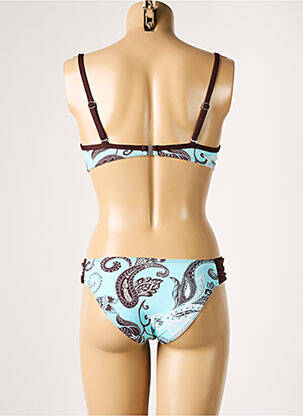 Costum de baie din două piese top sutien modelat top sutien modelat albastru SALÉE femeie