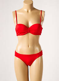Costum de baie din două piese închidere cu agrafă top sutien modelat roșu LOLITA ANGELS femeie
