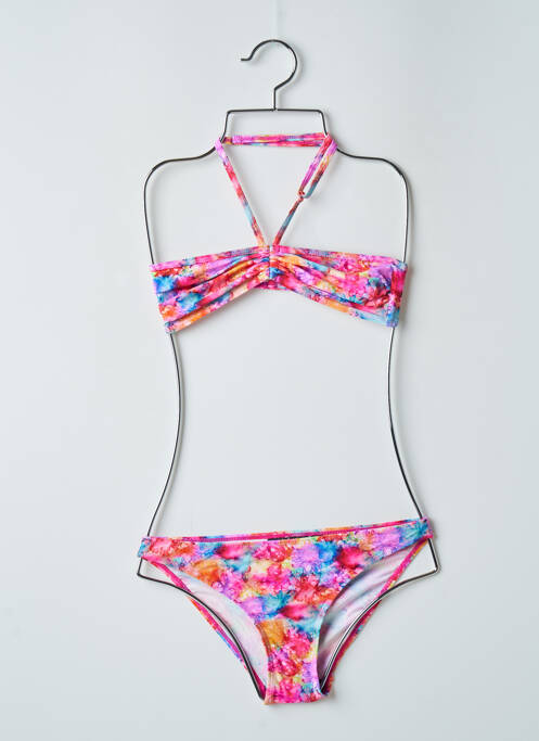 Costum de baie din două piese roz SUN PROJECT fată