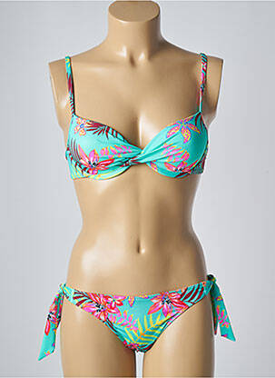 Costum de baie din două piese elasticitate top sutien modelat verde LOLITA ANGELS femeie