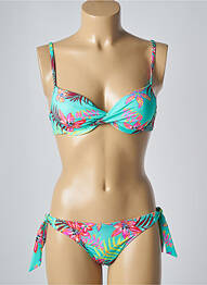 Costum de baie din două piese elasticitate top sutien modelat verde LOLITA ANGELS femeie