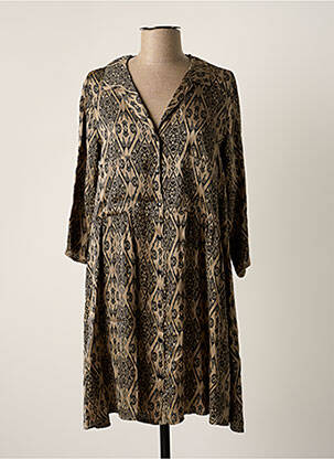 Rochie scurtă bej PAKO LITTO femeie