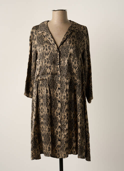 Rochie scurtă bej PAKO LITTO femeie