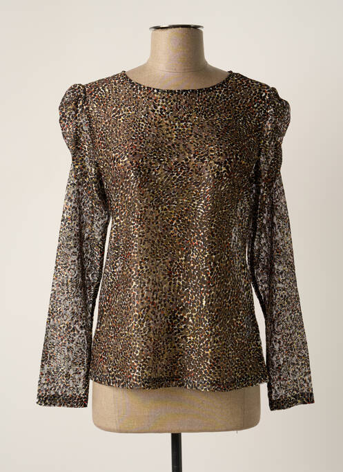 Top imprimeu fantezie mâneci lungi negru MOLLY BRACKEN femme