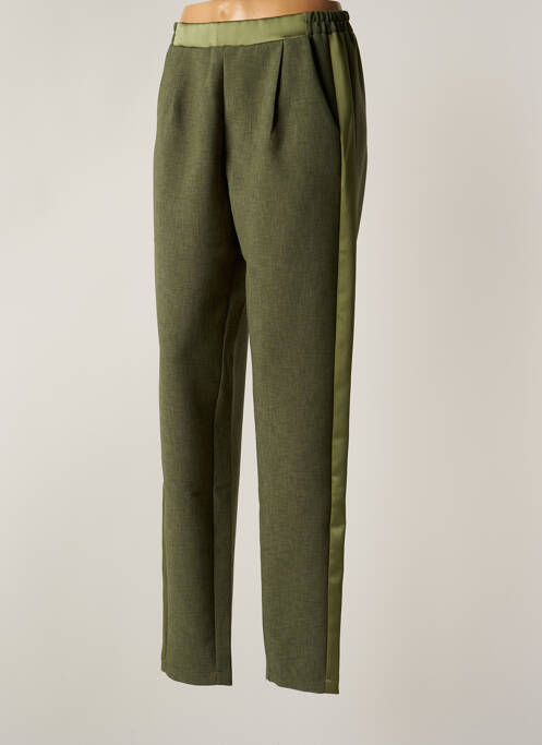 Pantalon slim verde STUDIO PARISIEN femeie