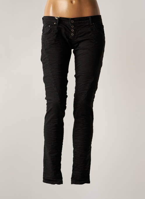 Blugi cu croială slim negru PLEASE femeie