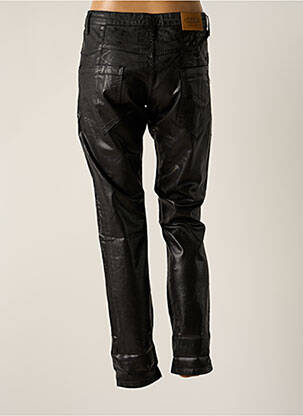 Pantalon slim țesătură acoperită mărime normală negru PLEASE femeie