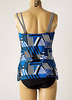 Tankini efect material satinat albastru SUNMARIN femeie