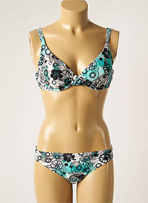 Costum de baie din două piese elasticitate top sutien modelat albastru SUNMARIN femeie