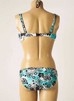 Costum de baie din două piese elasticitate top sutien modelat albastru SUNMARIN femeie