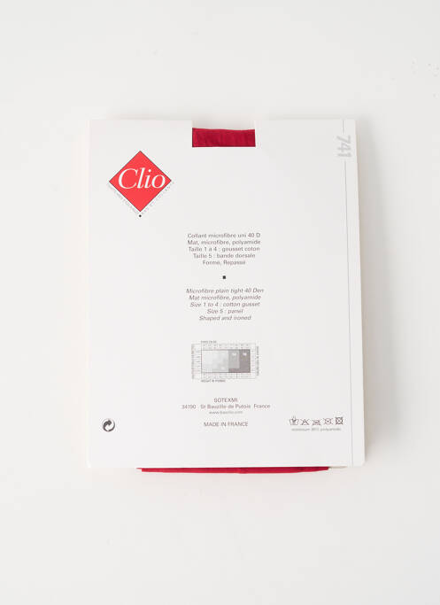 Colanți roșu CLIO femeie