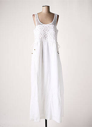 Rochie lungă alb CREAM femeie