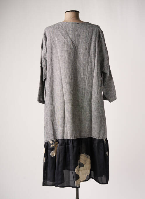 Rochie midi gri ALEMBIKA femeie