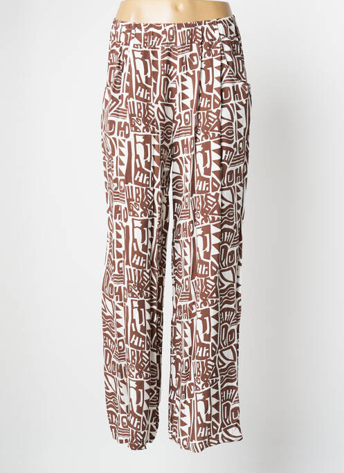 Pantalon larg maro GIOSILU femeie