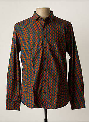 Cămașă cu mâneci lungi maro NO EXCESS bărbat