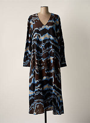 Rochie lungă maro KAFFE femeie