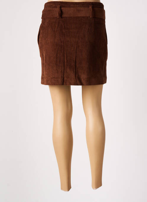 Fustă scurtă maro ARTLOVE femeie