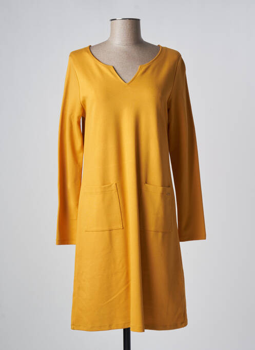 Rochie scurtă galben MALOKA femeie