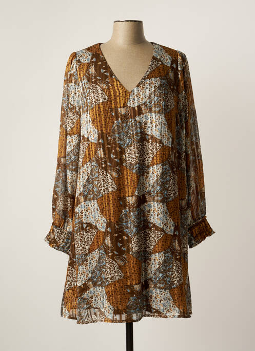 Rochie midi maro LOLA ESPELETA femeie