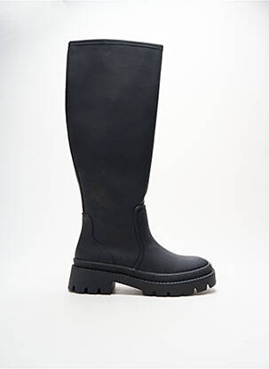 Cizme material neted toc de 4 la 6 cm negru JUSTFAB femeie