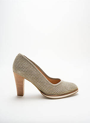 Pantofi cu toc nubuc toc de 7 la 9 cm verde MYMA femeie