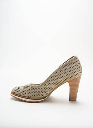 Pantofi cu toc nubuc toc de 7 la 9 cm verde MYMA femeie