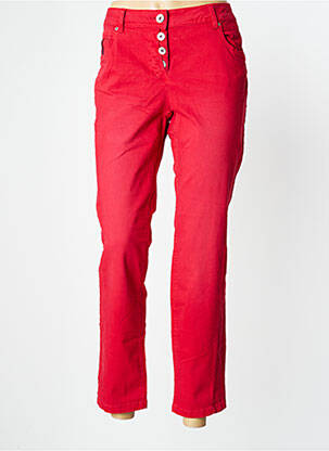Pantalon drept elasticitate mărime normală roșu CECIL femeie