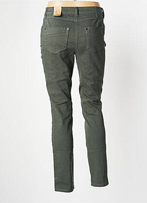 Pantalon slim talie înaltă talie înaltă verde CECIL femeie