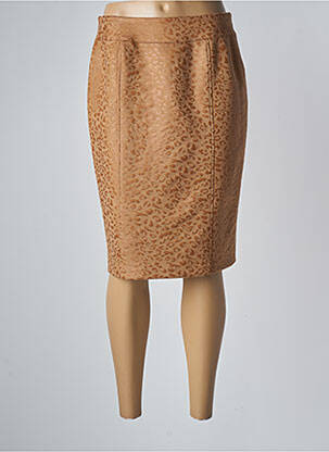 Fustă midi bej GEVANA femeie