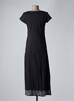 Rochie lungă mâneci scurte mâneci scurte negru SINOE BY BAMBOO'S femeie