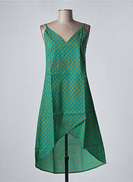 Rochie midi imprimeu fantezie bretele subțiri verde SINOE BY BAMBOO'S femeie