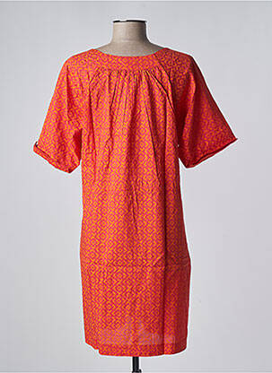 Rochie scurtă mâneci scurte mâneci scurte portocaliu SINOE BY BAMBOO'S femeie
