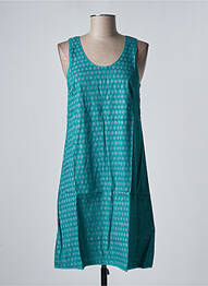 Rochie midi imprimeu fantezie fără mâneci verde BAMBOO'S femeie