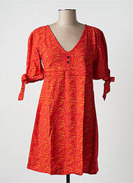 Rochie scurtă mâneci scurte mâneci scurte portocaliu SINOE BY BAMBOO'S femme