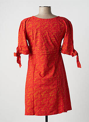 Rochie scurtă mâneci scurte mâneci scurte portocaliu SINOE BY BAMBOO'S femeie