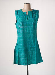 Rochie midi imprimeu fantezie fără mâneci verde BAMBOO'S femeie