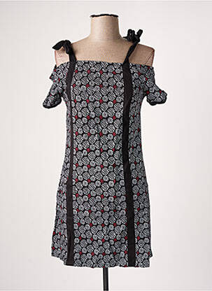 Rochie scurtă mâneci scurte mâneci scurte negru BAMBOO'S femeie