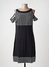 Rochie midi mâneci scurte mâneci scurte negru BAMBOO'S femeie