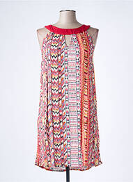 Rochie scurtă guler rotund bretele subțiri roșu SINOE BY BAMBOO'S femeie