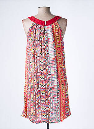 Rochie scurtă croială fluidă bretele subțiri roșu SINOE BY BAMBOO'S femeie